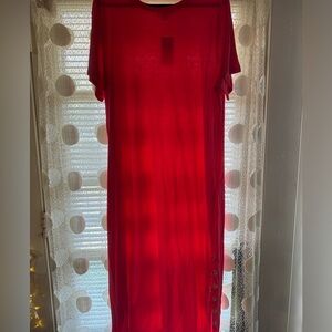 -Michael Michael Kors Dress Ankle Length Coral Color